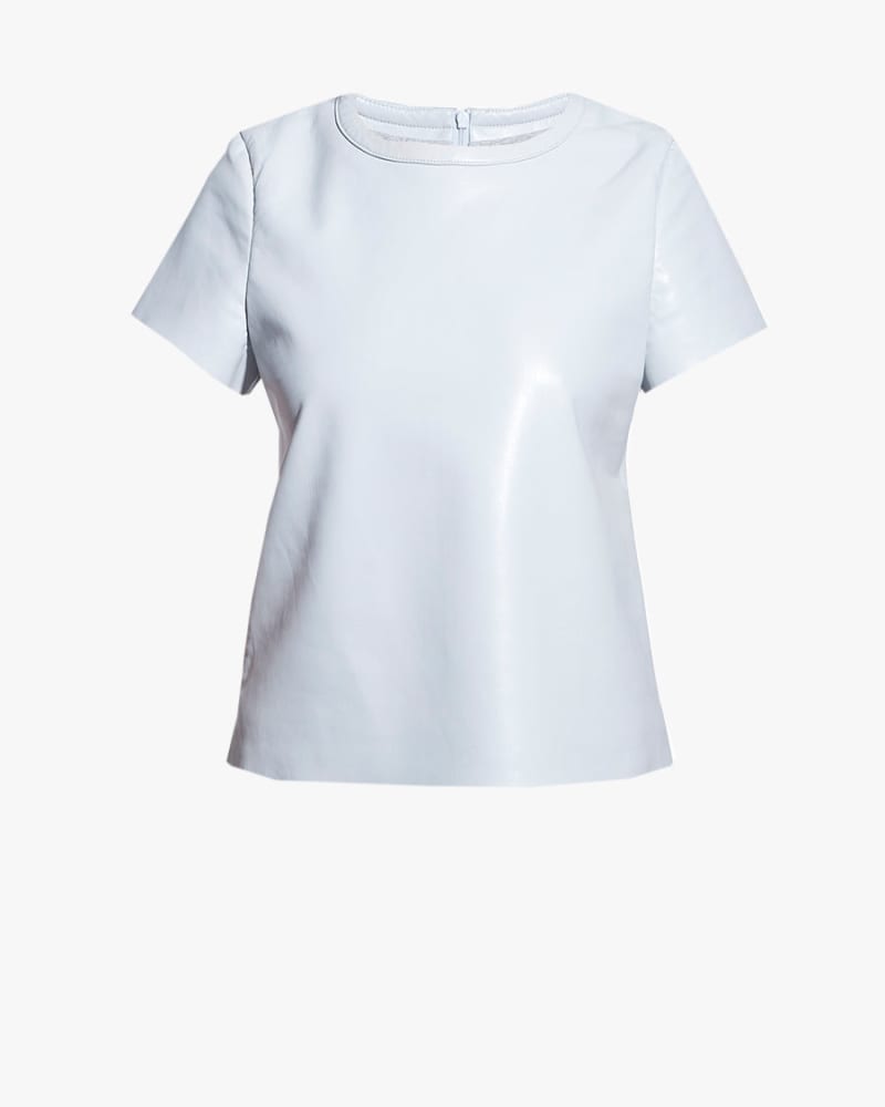 Front of a size 2XL NEW GUARD RECYCLED LEATHER TEE in Cashmere Gray by AS by DF. | dia_product_style_image_id:237073